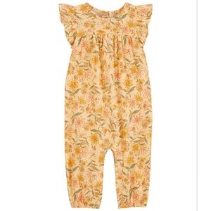 Carter's Flutter Sleeve Floral Jumpsuit